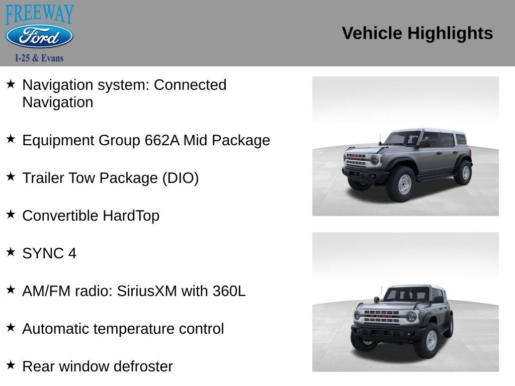 New 2025 Ford Bronco Heritage Edition SUV