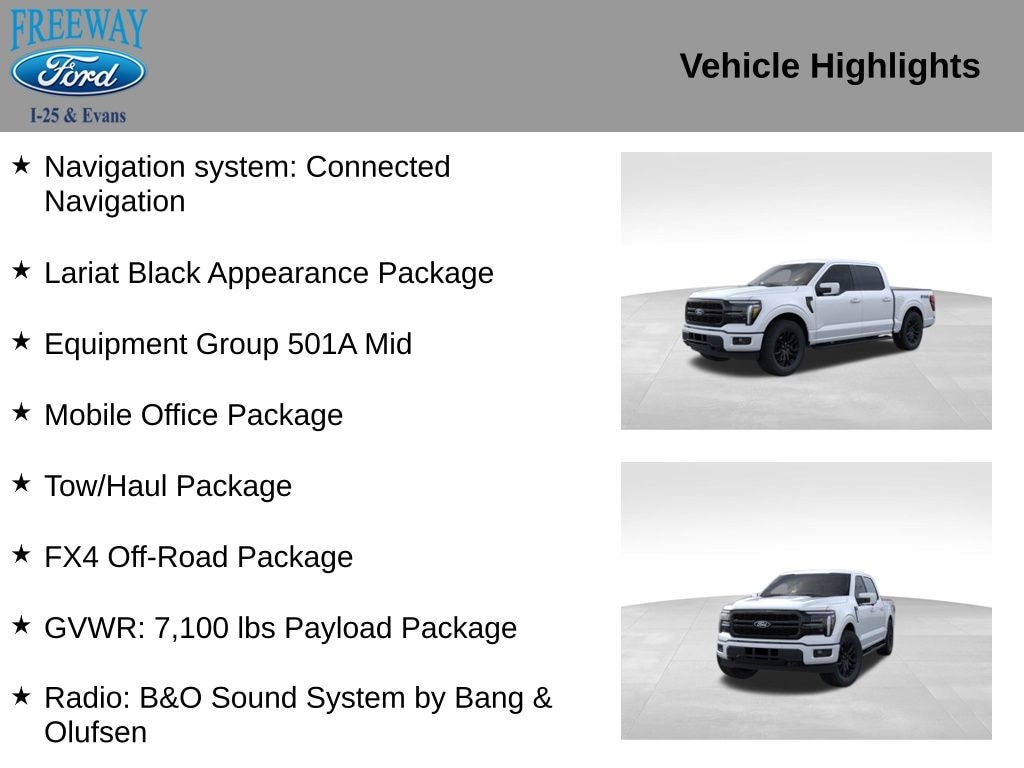 New 2025 Ford F-150 Lariat Truck