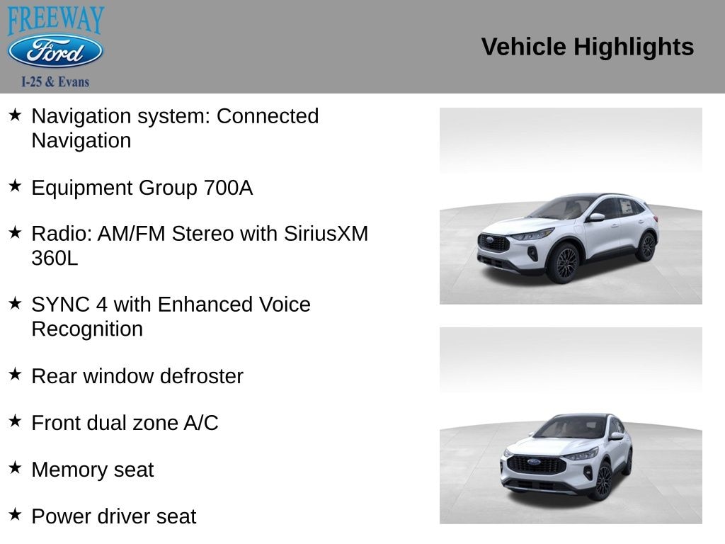 New 2026 Ford Escape Plug-In Hybrid Base SUV