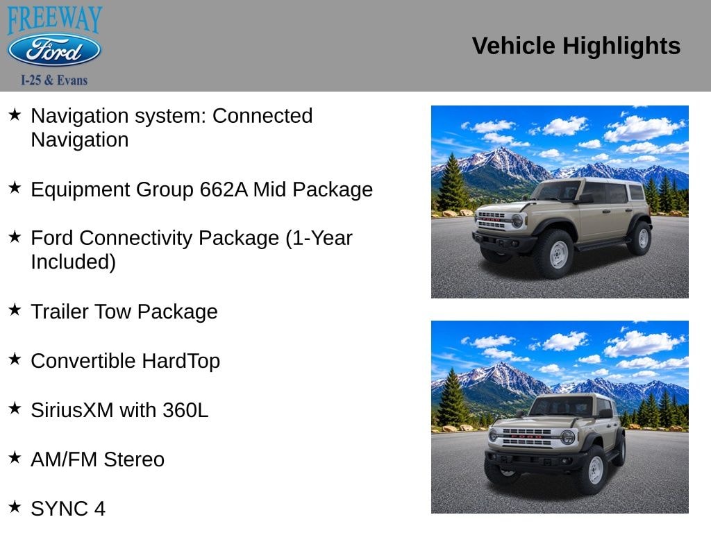 New 2026 Ford Bronco Heritage Edition SUV