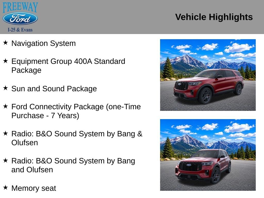 New 2026 Ford Explorer ST SUV