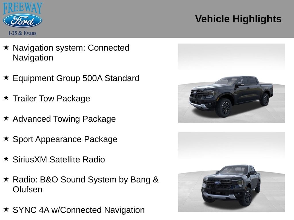 New 2025 Ford Ranger Lariat Truck
