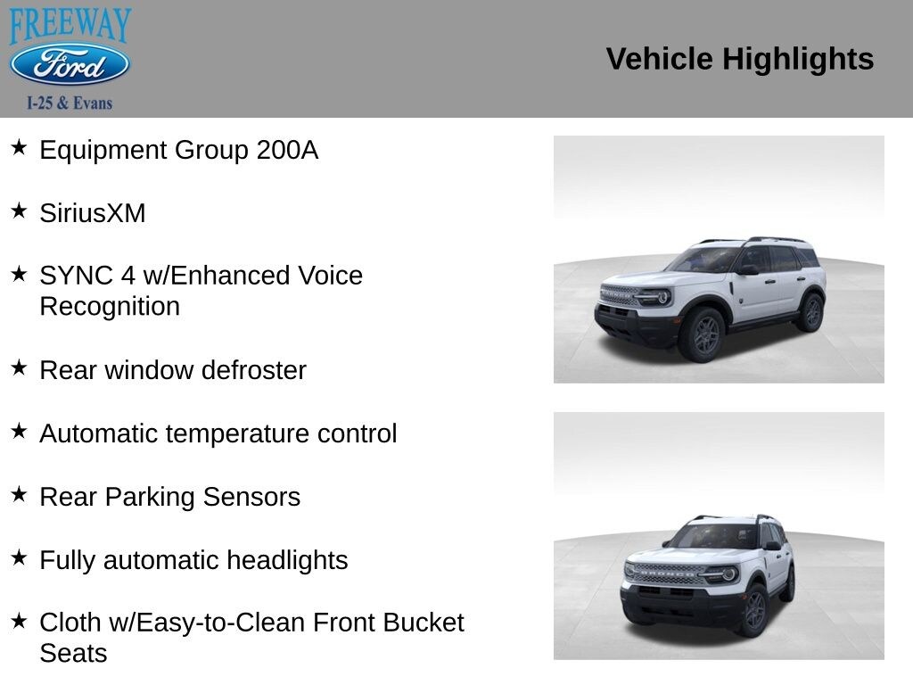 New 2025 Ford Bronco Sport Big Bend SUV