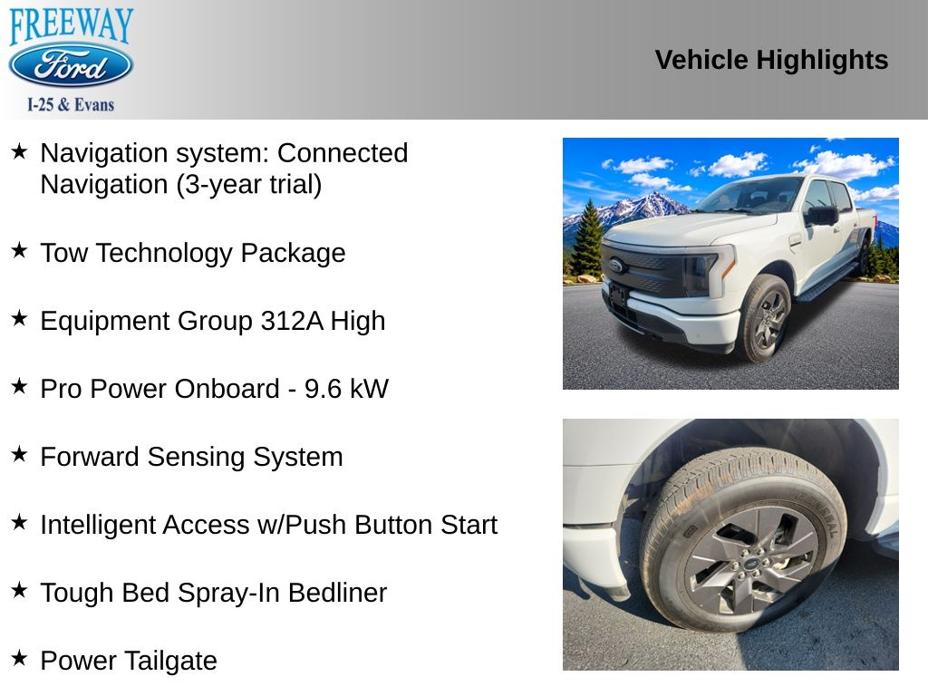 Used 2022 Ford F-150 Lightning XLT with VIN 1FT6W1EV3NWG06786 for sale in Denver, CO