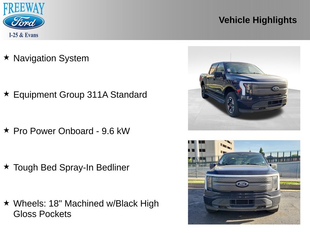 Used 2023 Ford F-150 Lightning XLT with VIN 1FTVW1ELXPWG52354 for sale in Denver, CO