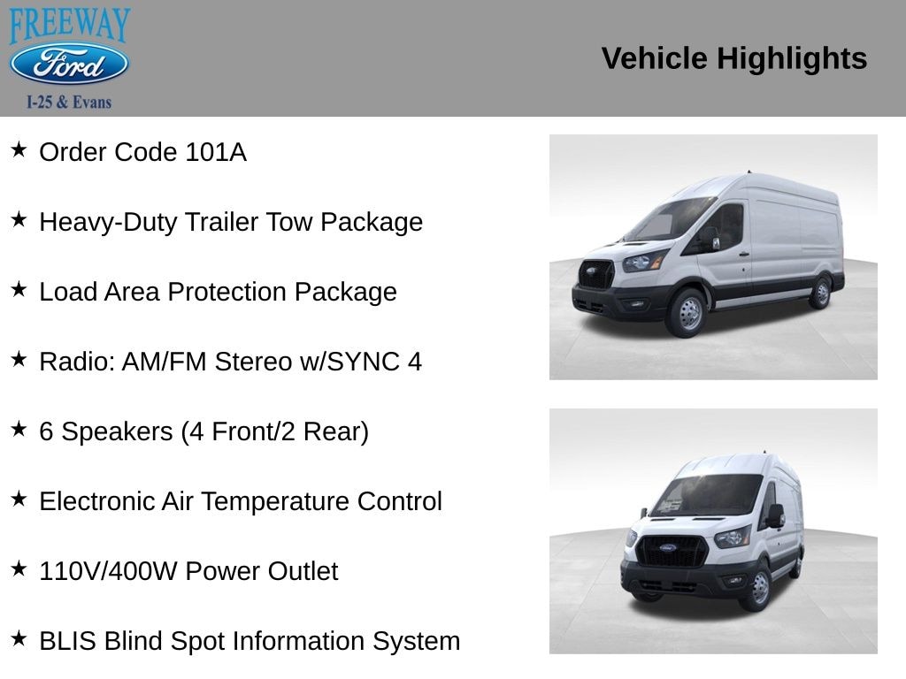 New 2025 Ford Transit-350 Base Cargo Van