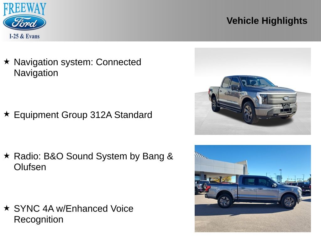 Used 2024 Ford F-150 Lightning Flash with VIN 1FT6W3L78RWG19457 for sale in Denver, CO