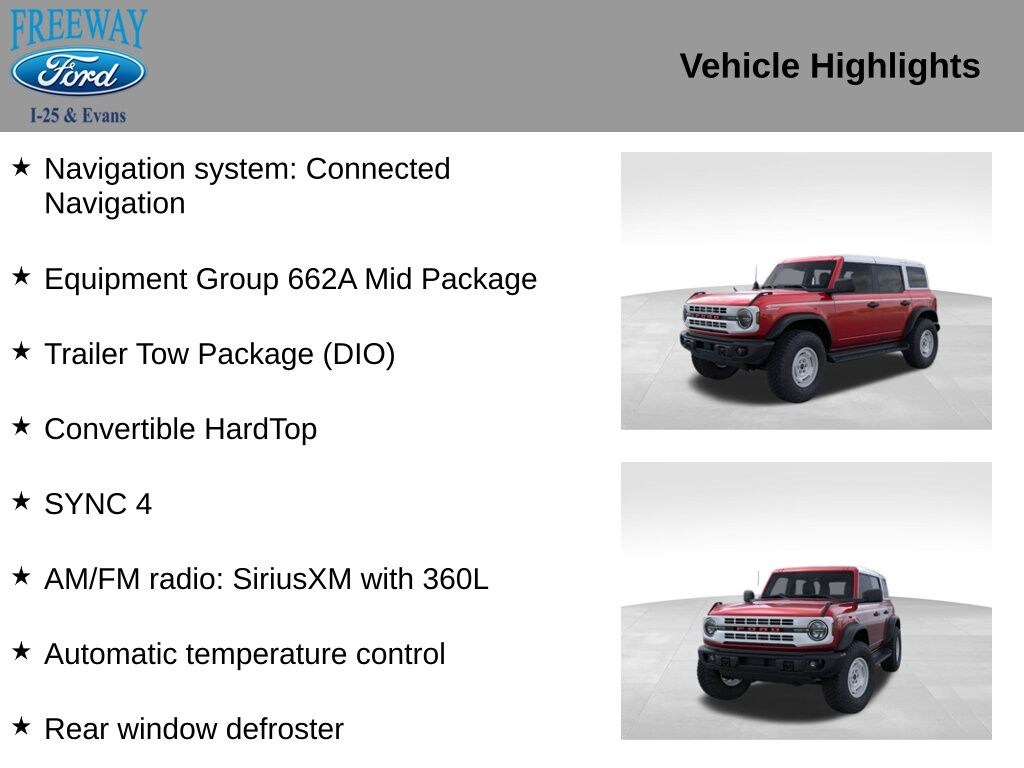 New 2025 Ford Bronco Heritage Edition SUV