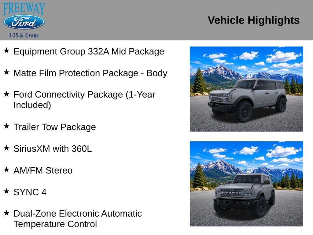New 2026 Ford Bronco Badlands SUV