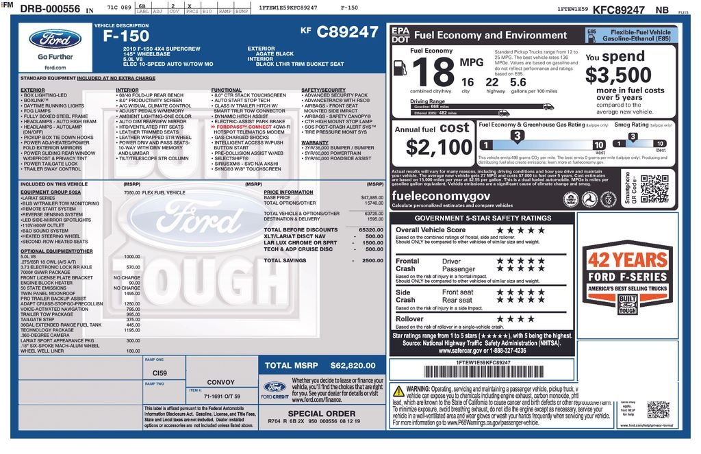 Used 2019 Ford F-150 Lariat Truck