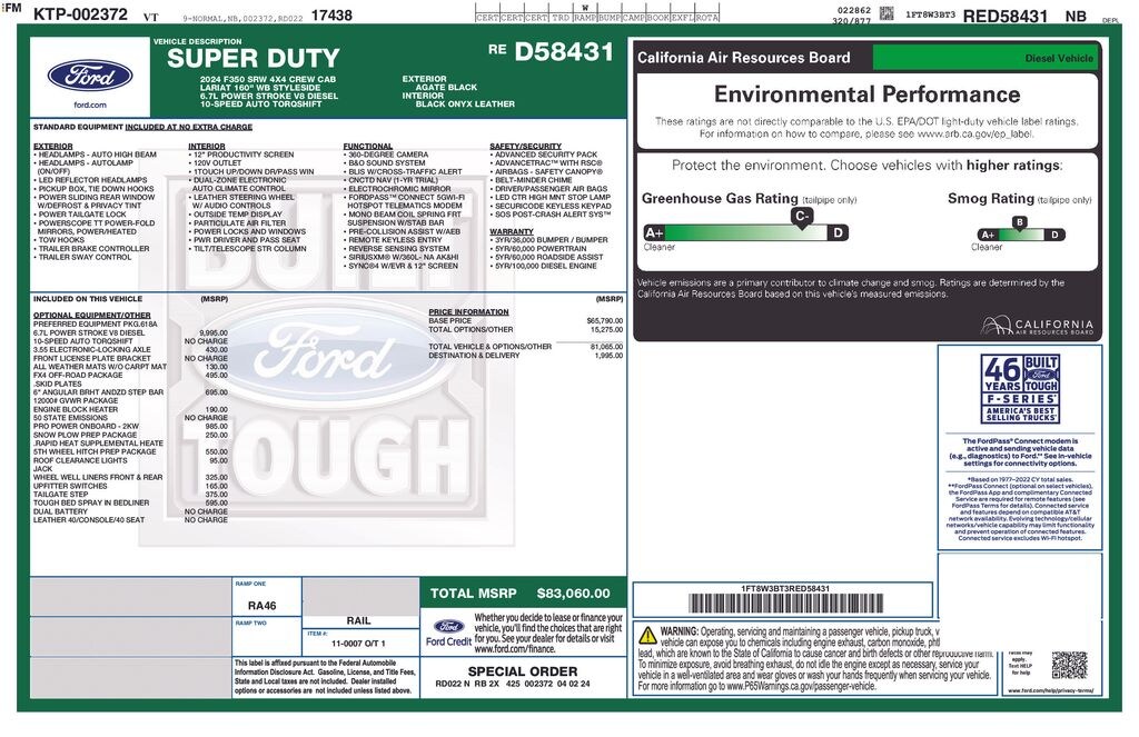 Used 2024 Ford F-350SD Lariat Truck