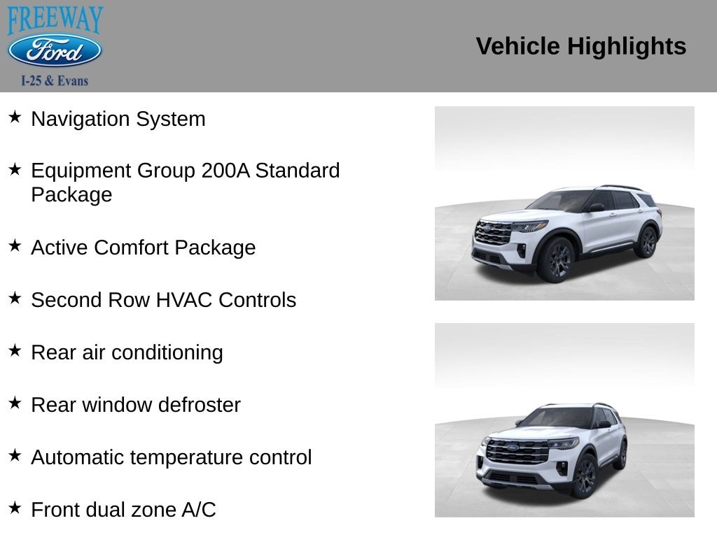 New 2025 Ford Explorer Active SUV