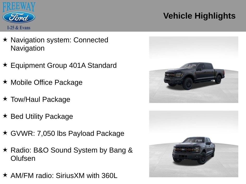 New 2025 Ford F-150 Tremor Truck