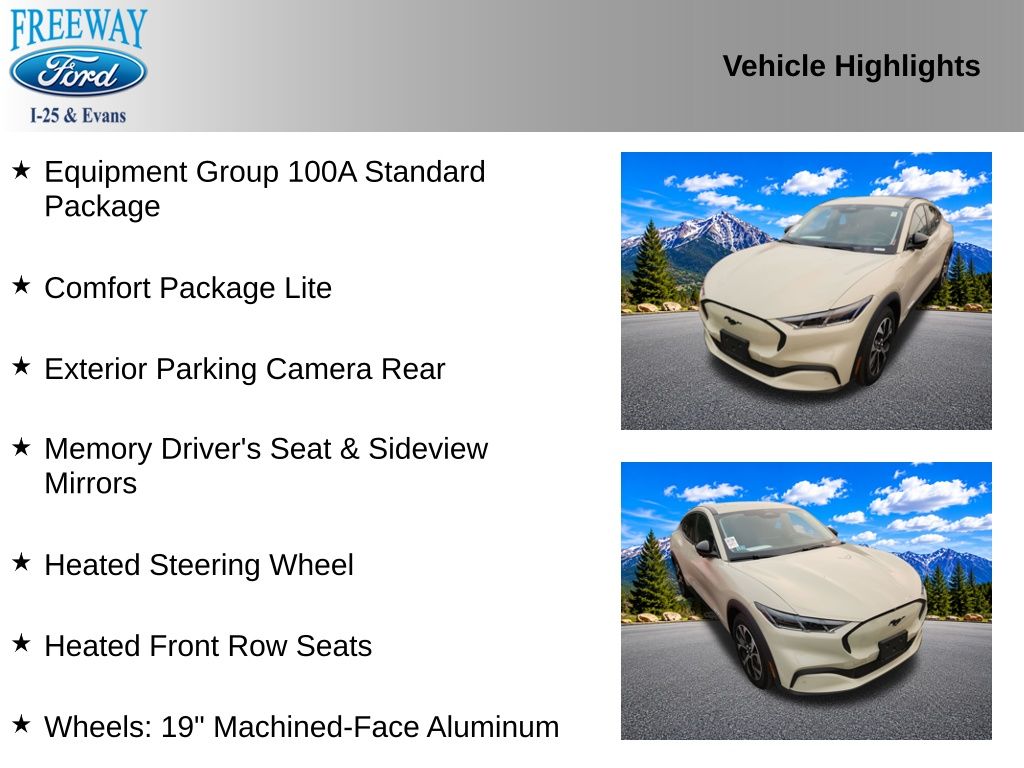 Used 2025 Ford Mustang Mach-E Select AWD with VIN 3FMTK1S59SMA03898 for sale in Denver, CO