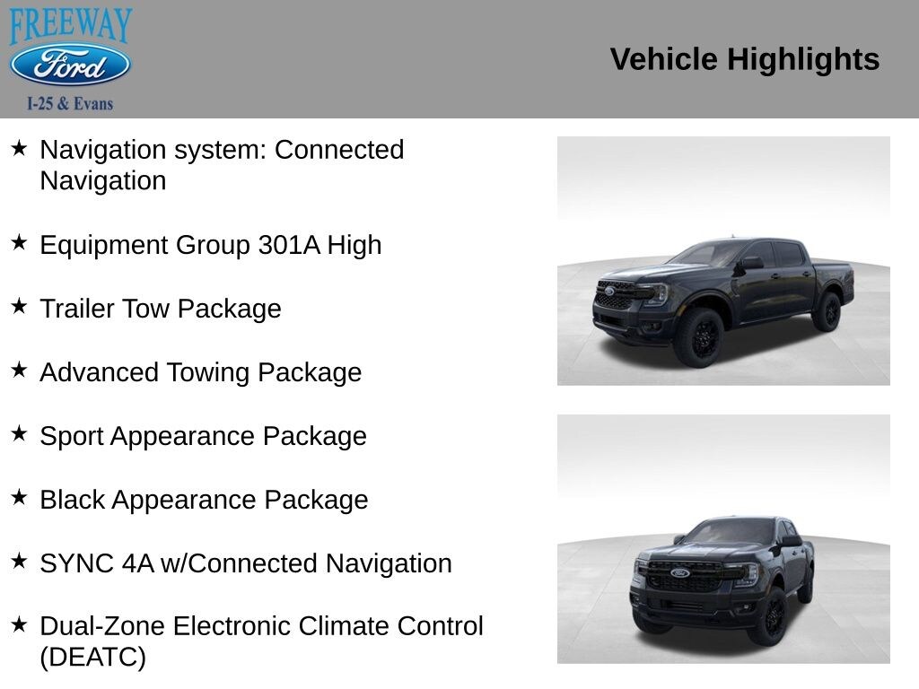 New 2025 Ford Ranger XLT Truck