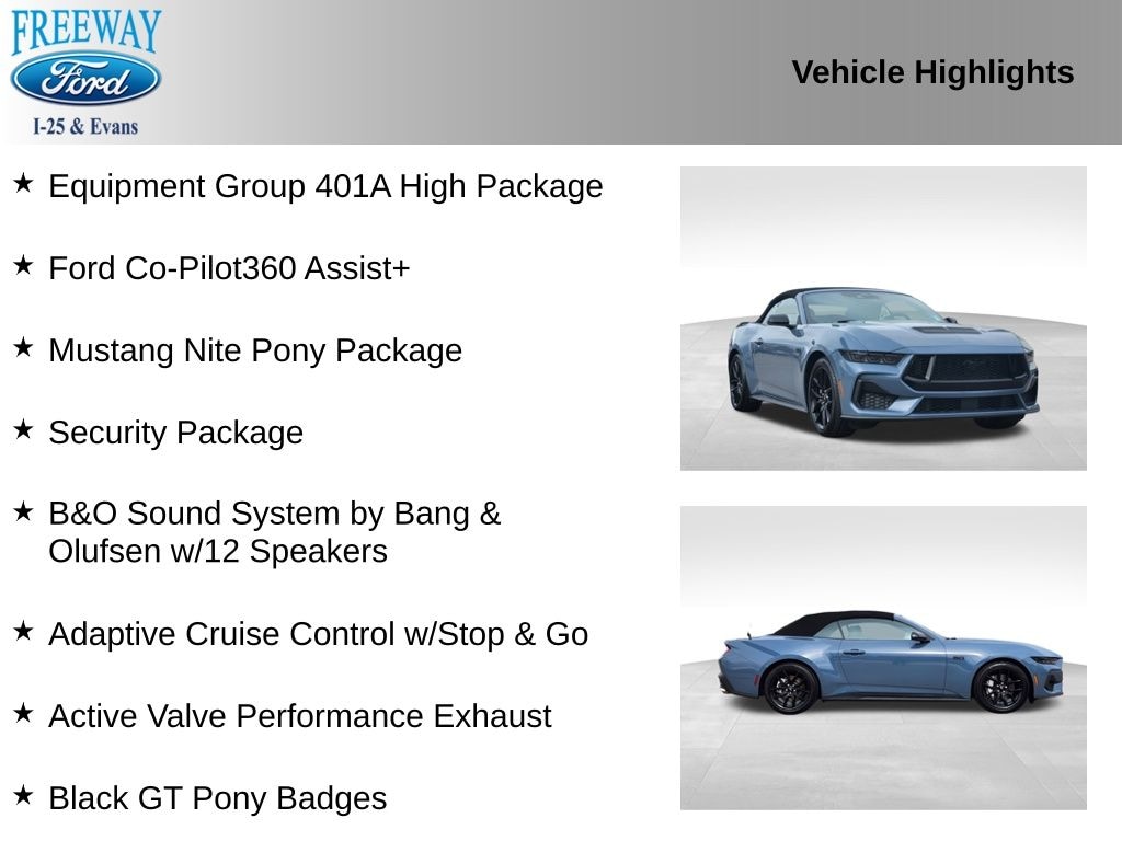 Certified 2025 Ford Mustang GT Premium Convertible