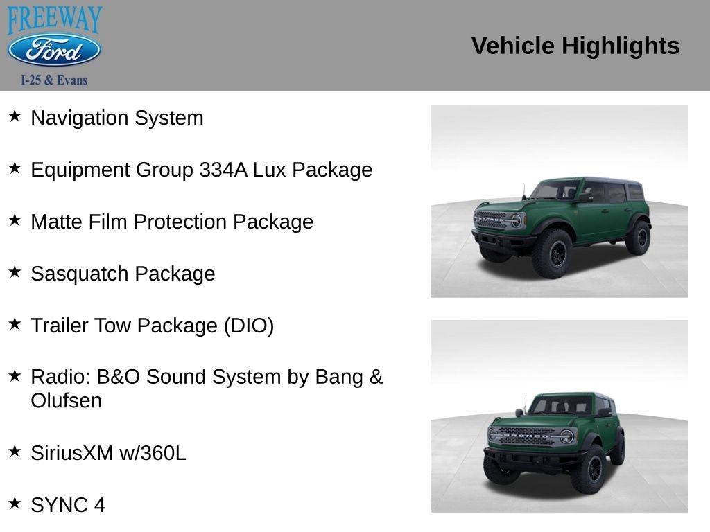 New 2025 Ford Bronco Badlands SUV