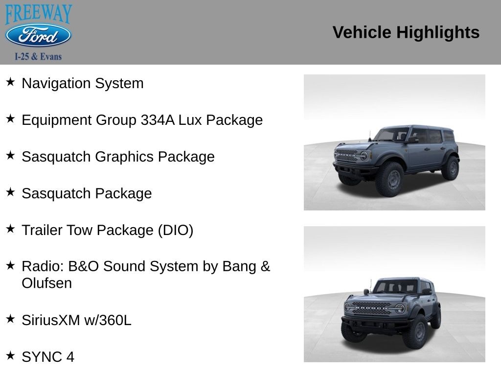 New 2025 Ford Bronco Badlands SUV