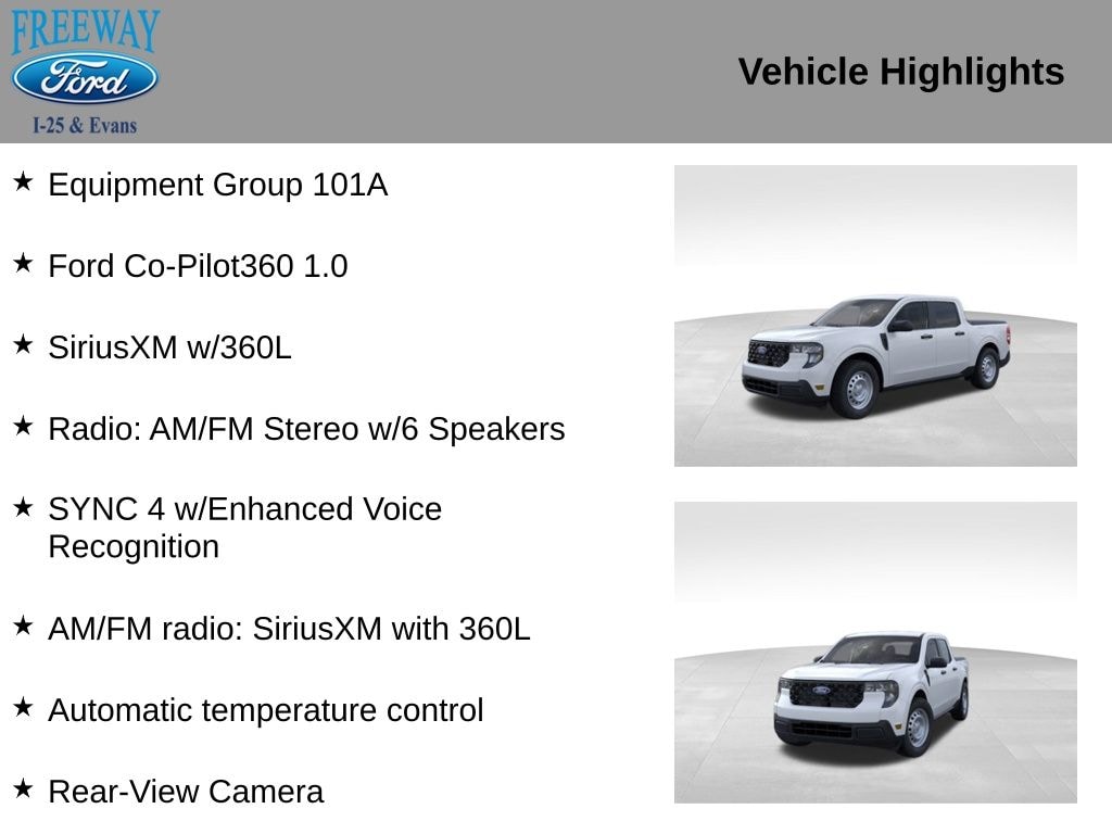 New 2025 Ford Maverick XL Truck