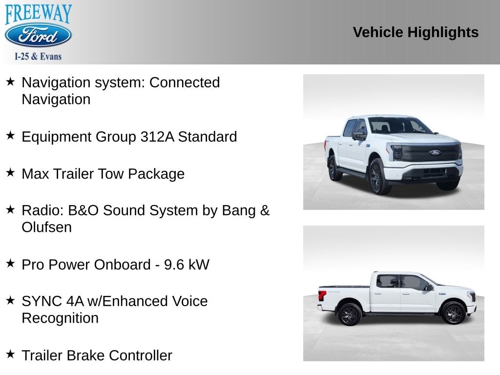 Certified 2024 Ford F-150 Lightning Flash Truck