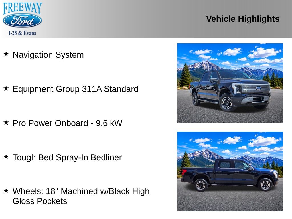 Used 2023 Ford F-150 Lightning XLT with VIN 1FTVW1ELXPWG52354 for sale in Denver, CO