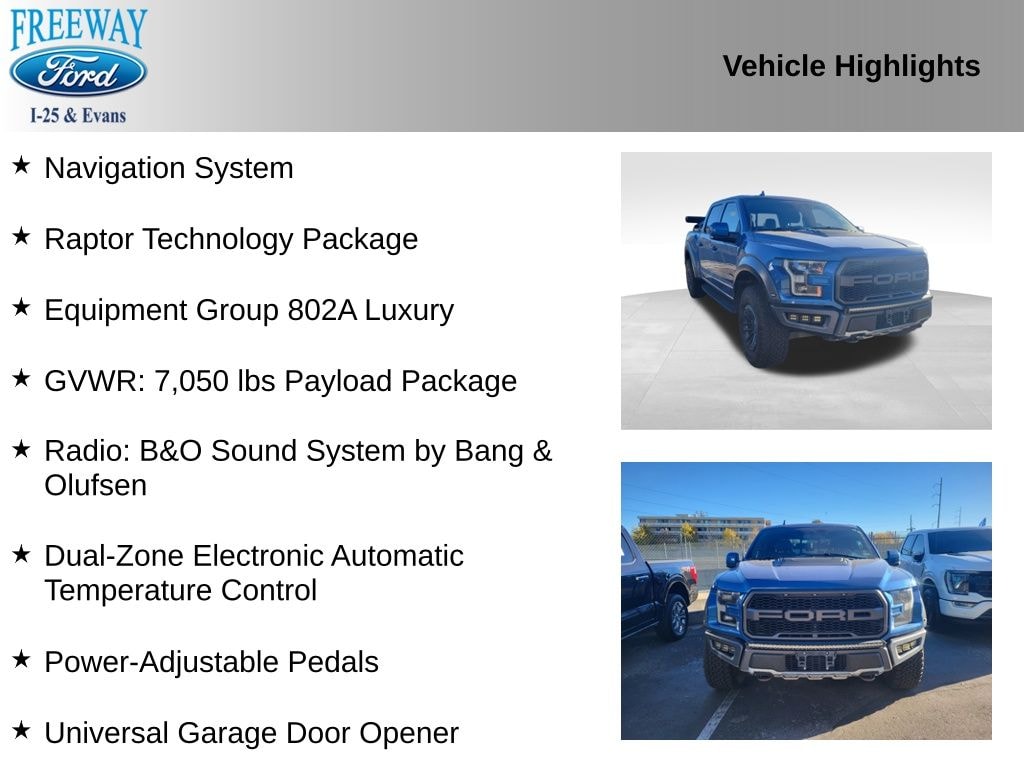 Certified 2019 Ford F-150 Raptor Truck