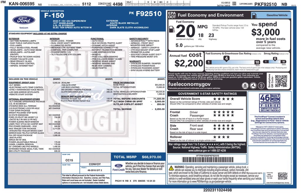 2023 Ford F-150 XLT 4x4 SuperCrew 5-1/2 Box's photo