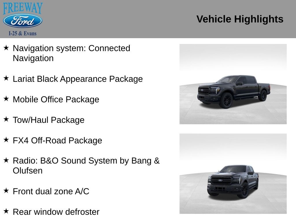 New 2025 Ford F-150 Lariat Truck