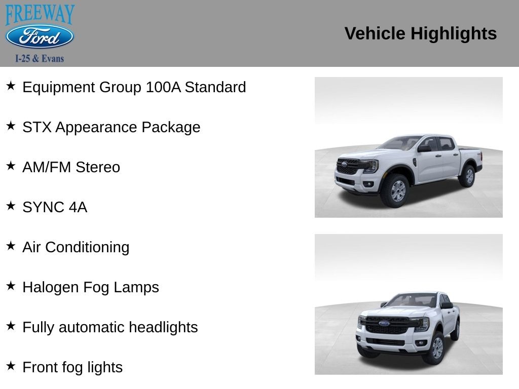 New 2025 Ford Ranger XL Truck
