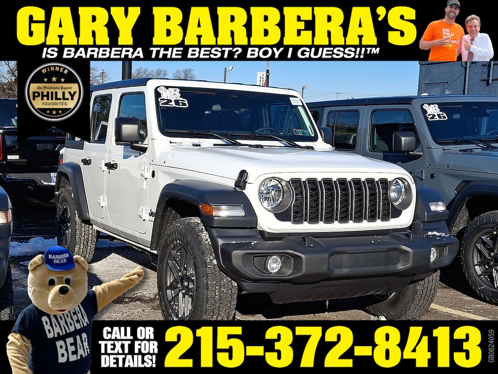 New 2026 Jeep Wrangler 4-DOOR SPORT S Sport Utility