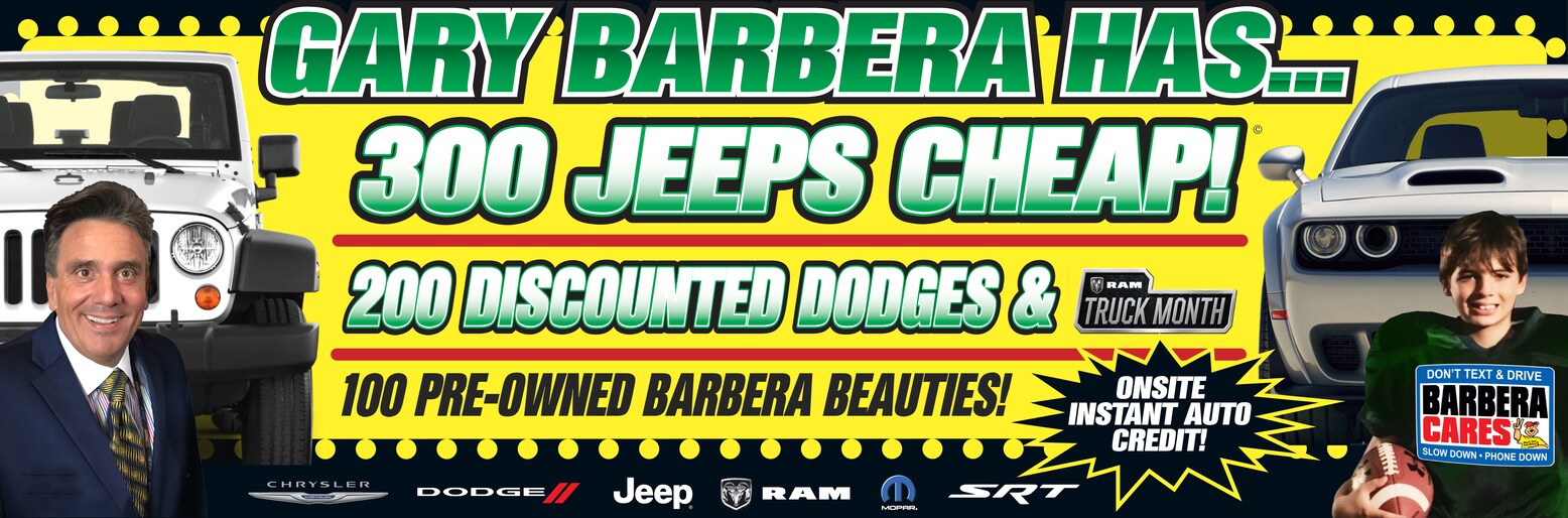 Barbera Autoland Philadelphia Chrysler Dodge Jeep Ram Dealership near