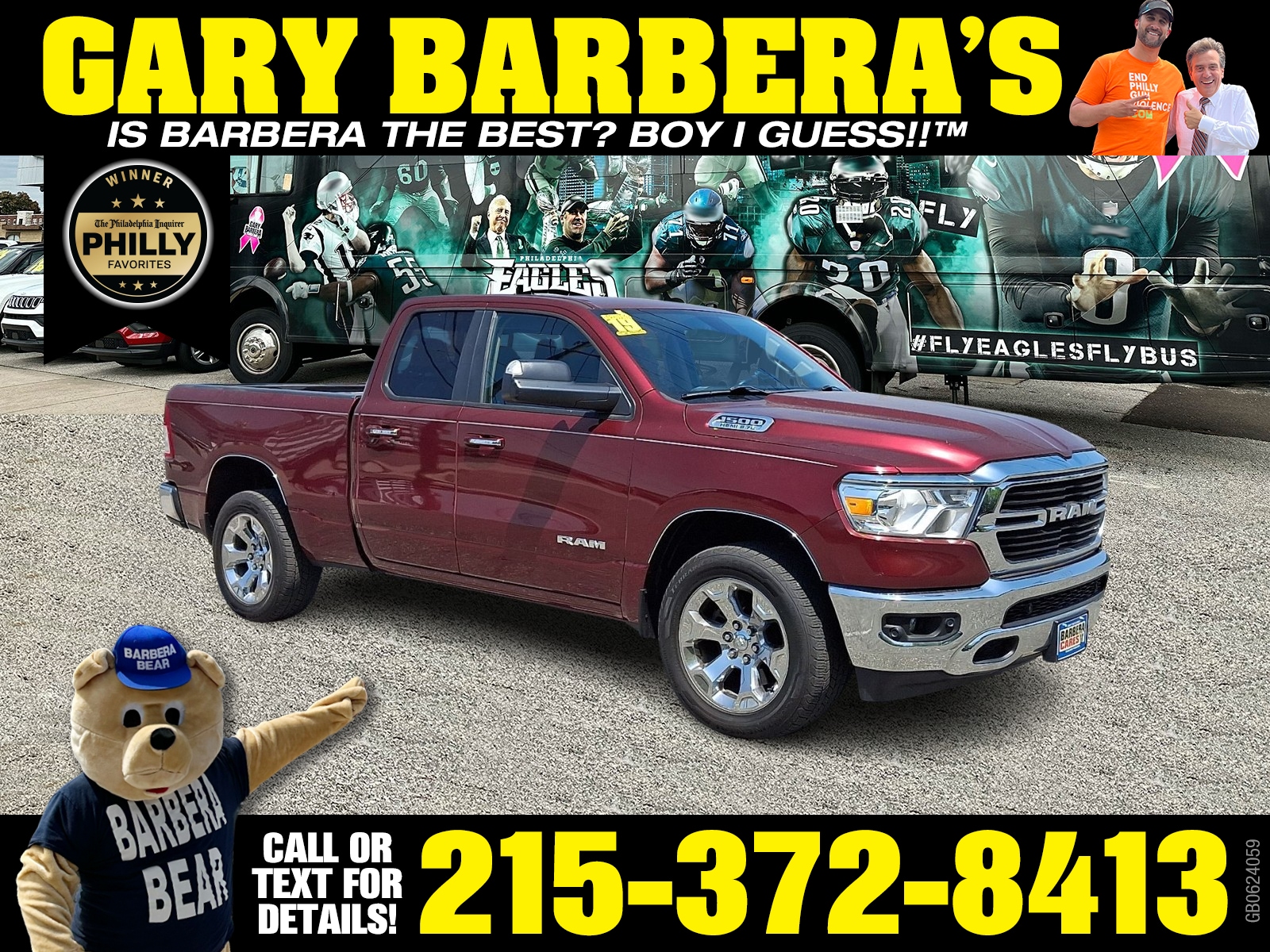 2019 RAM 1500 Big Horn/Lone Star 4x4 Quad Cab 6'4's photo