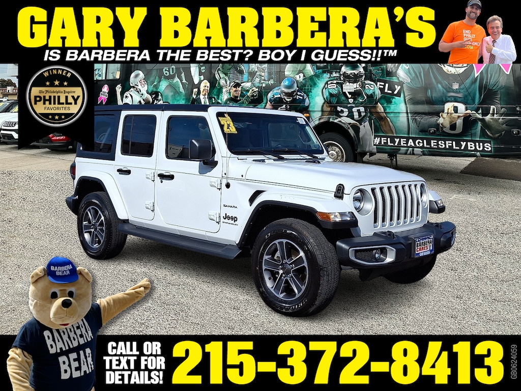 Used 2023 Jeep Wrangler 4-Door Sahara 4x4 Sport Utility