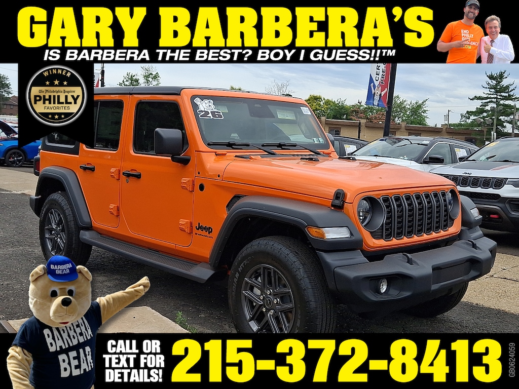 New 2026 Jeep Wrangler 4-Door Sport S 4x4 Sport Utility