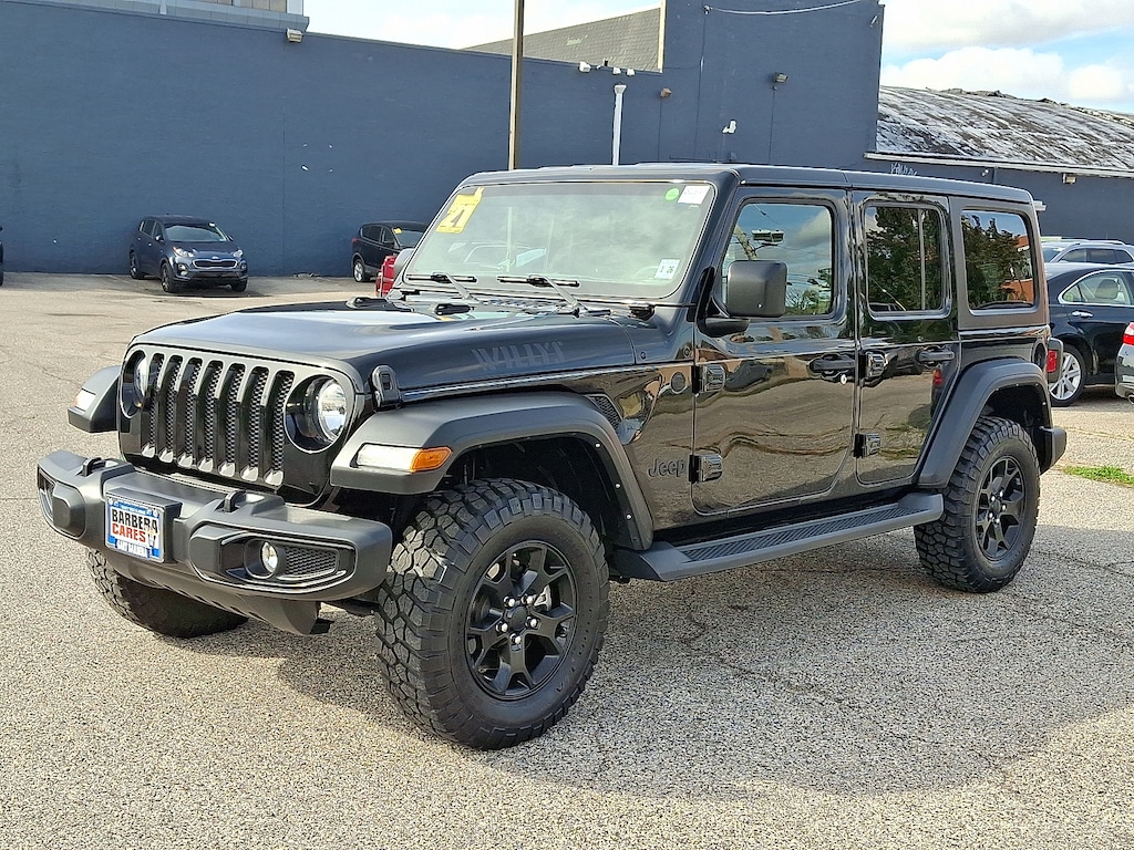 Used 2021 Jeep Wrangler Unlimited Willys Sport 4x4 Sport Utility