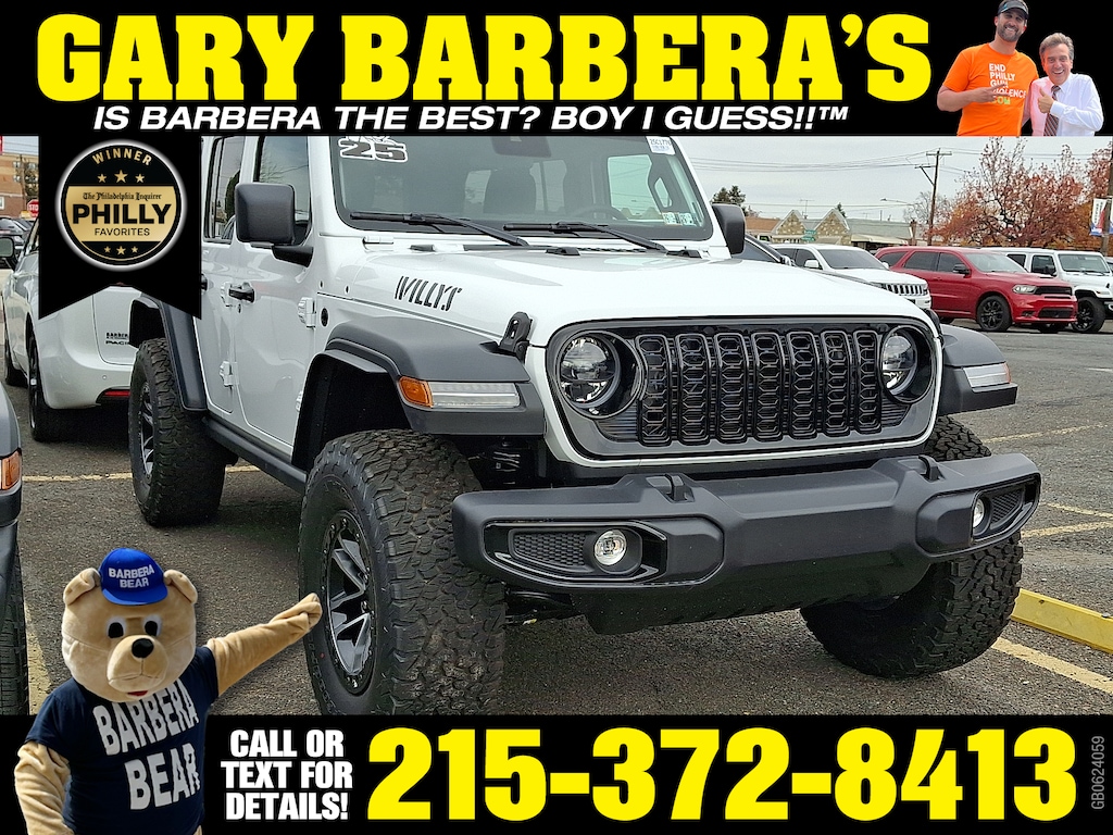 New 2025 Jeep Wrangler 4-DOOR WILLYS Sport Utility