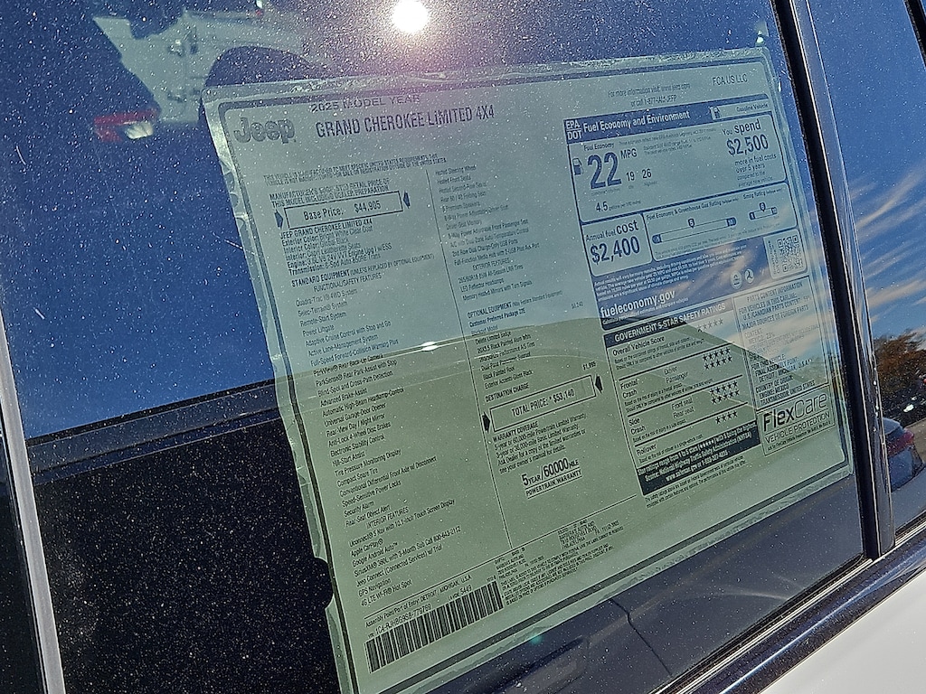 New 2025 Jeep Grand Cherokee LIMITED 4X4 Sport Utility