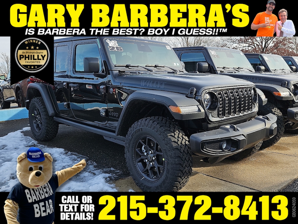 New 2026 Jeep Wrangler 4-DOOR WILLYS Sport Utility