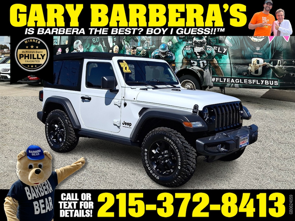 Used 2022 Jeep Wrangler Willys 4x4 Sport Utility