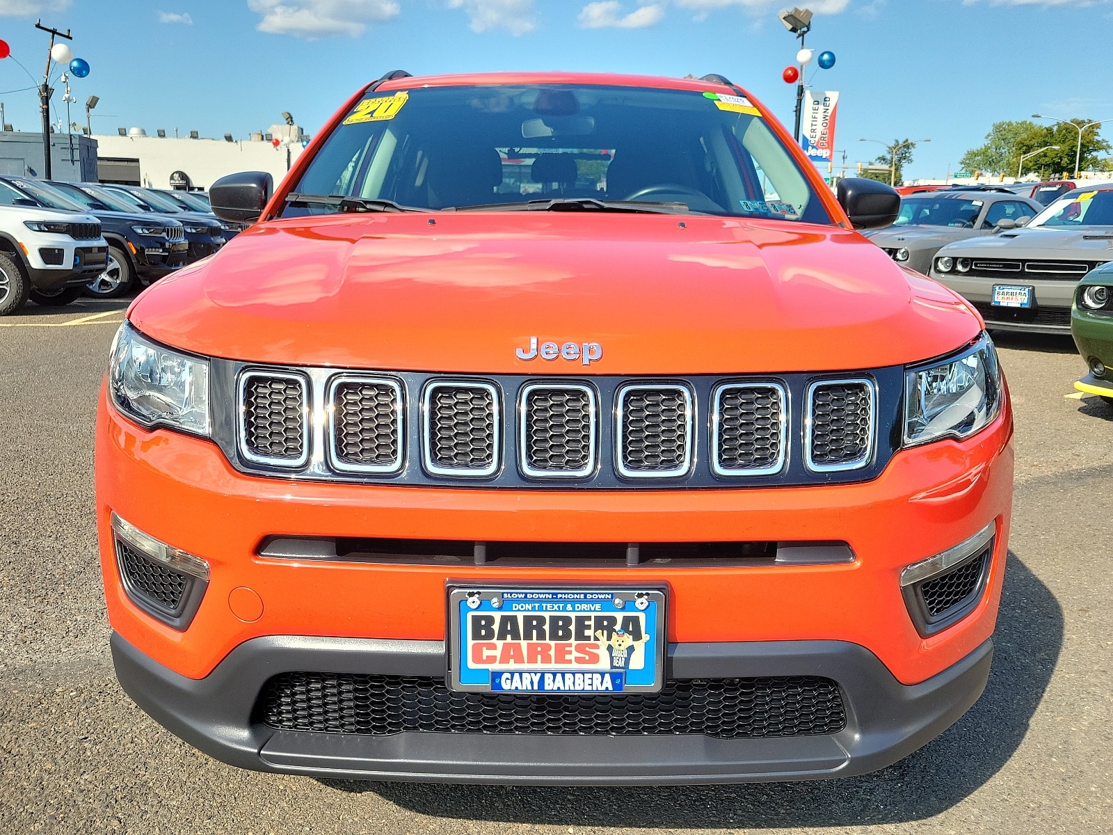 Certified 2020 Jeep Compass Sport with VIN 3C4NJDAB9LT217676 for sale in Philadelphia, PA