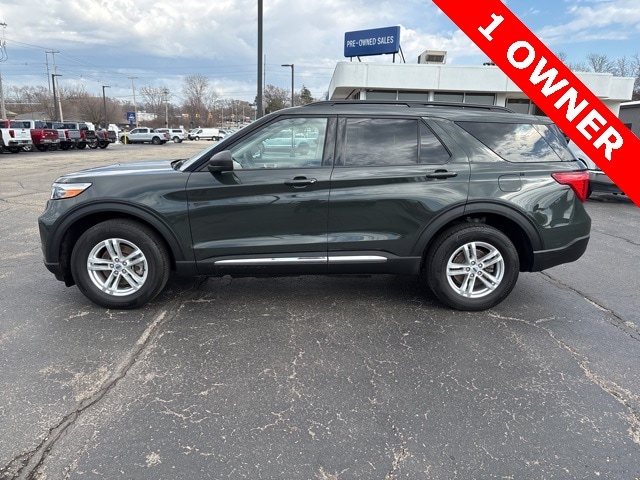 Used 2023 Ford Explorer XLT with VIN 1FMSK8DH9PGB02847 for sale in Holland, MI