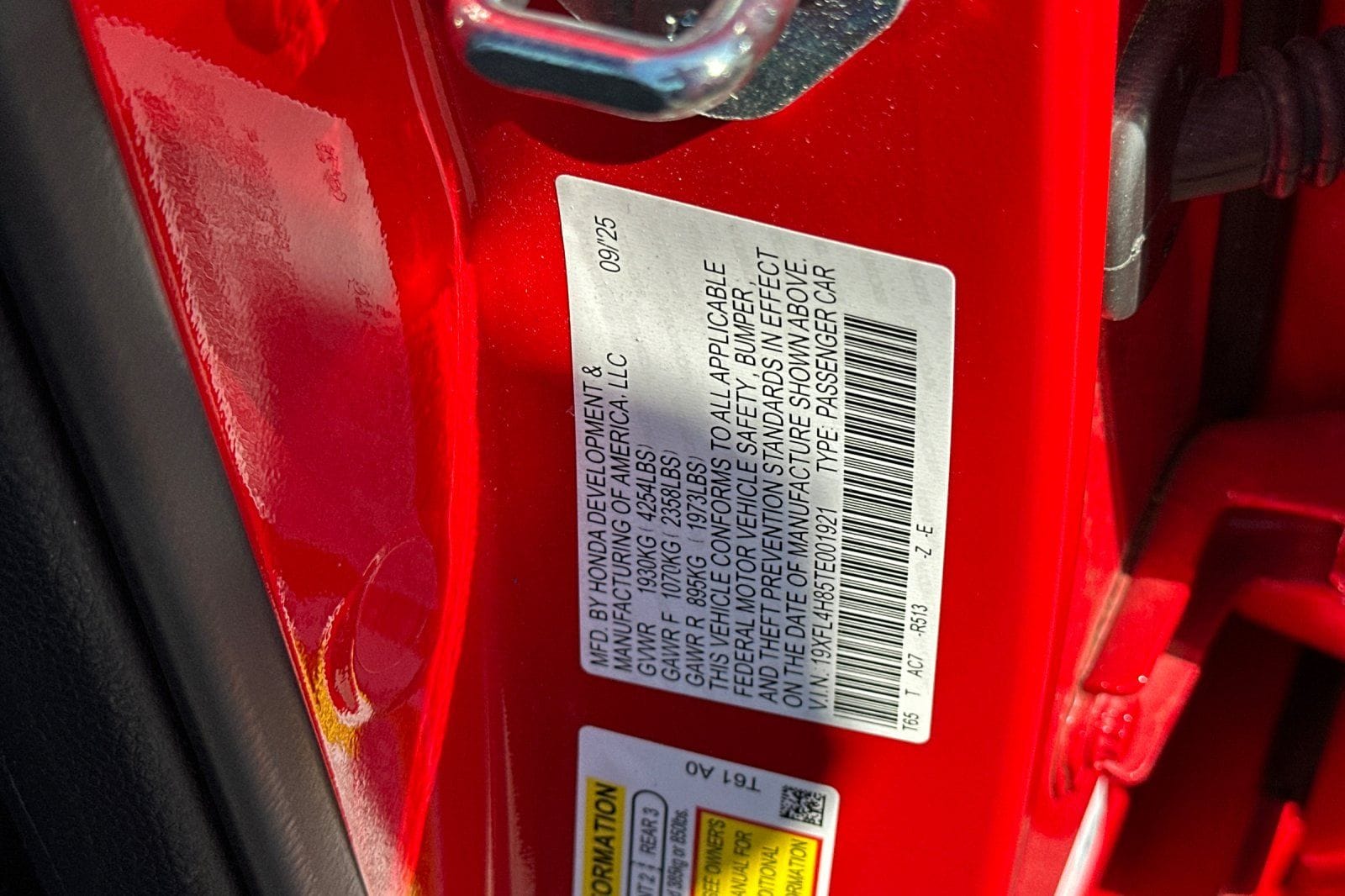 2026 Honda Civic Hatchback Sport - Photo 27