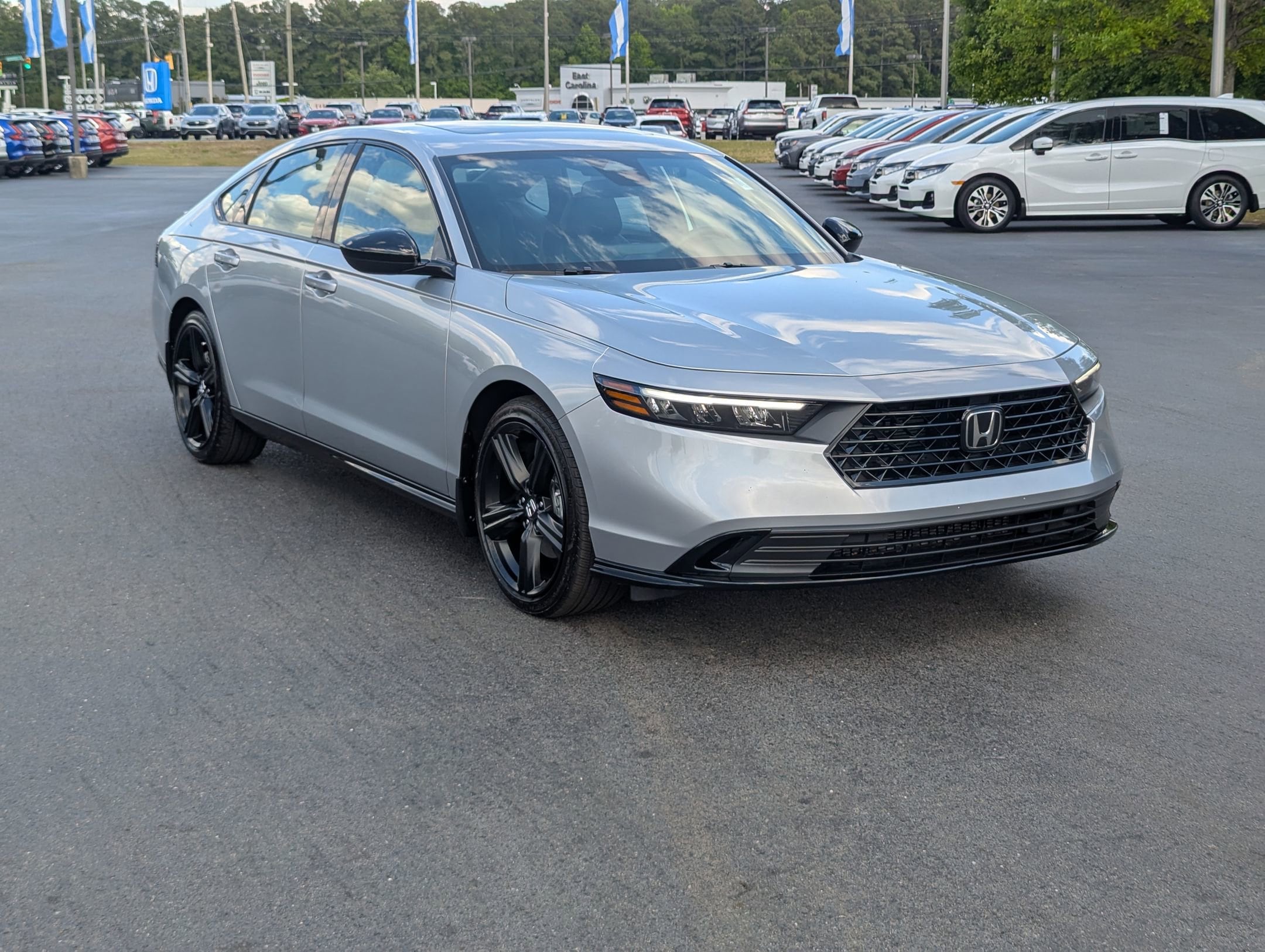Certified 2024 Honda Accord Hybrid Sport-L with VIN 1HGCY2F79RA096984 for sale in Greenville, NC