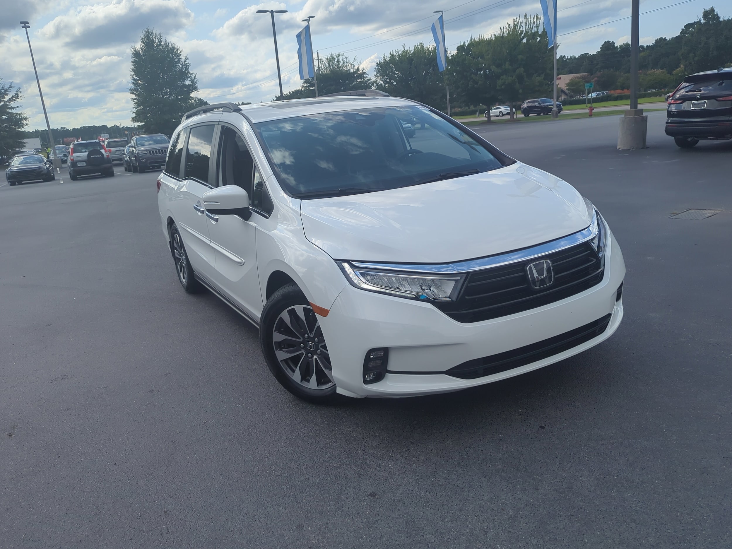 Certified 2022 Honda Odyssey EX-L with VIN 5FNRL6H74NB049424 for sale in Greenville, NC