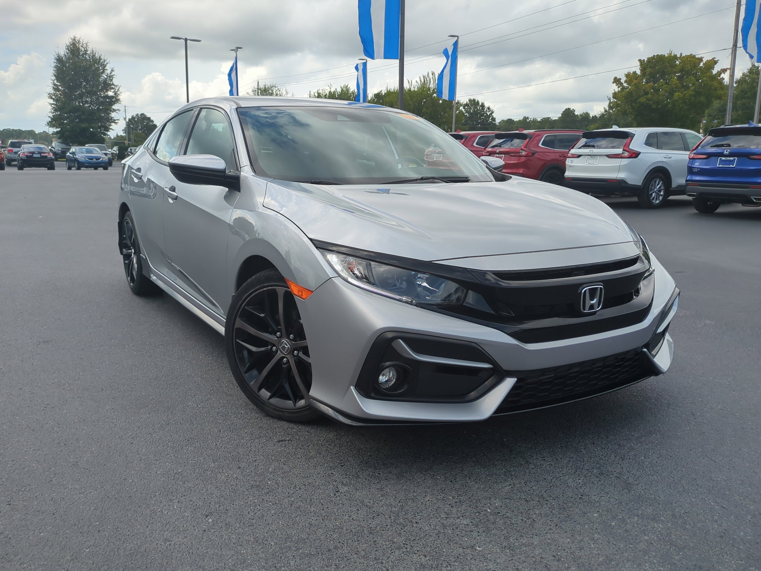 Certified 2021 Honda Civic Hatchback Sport with VIN SHHFK7H46MU213982 for sale in Greenville, NC