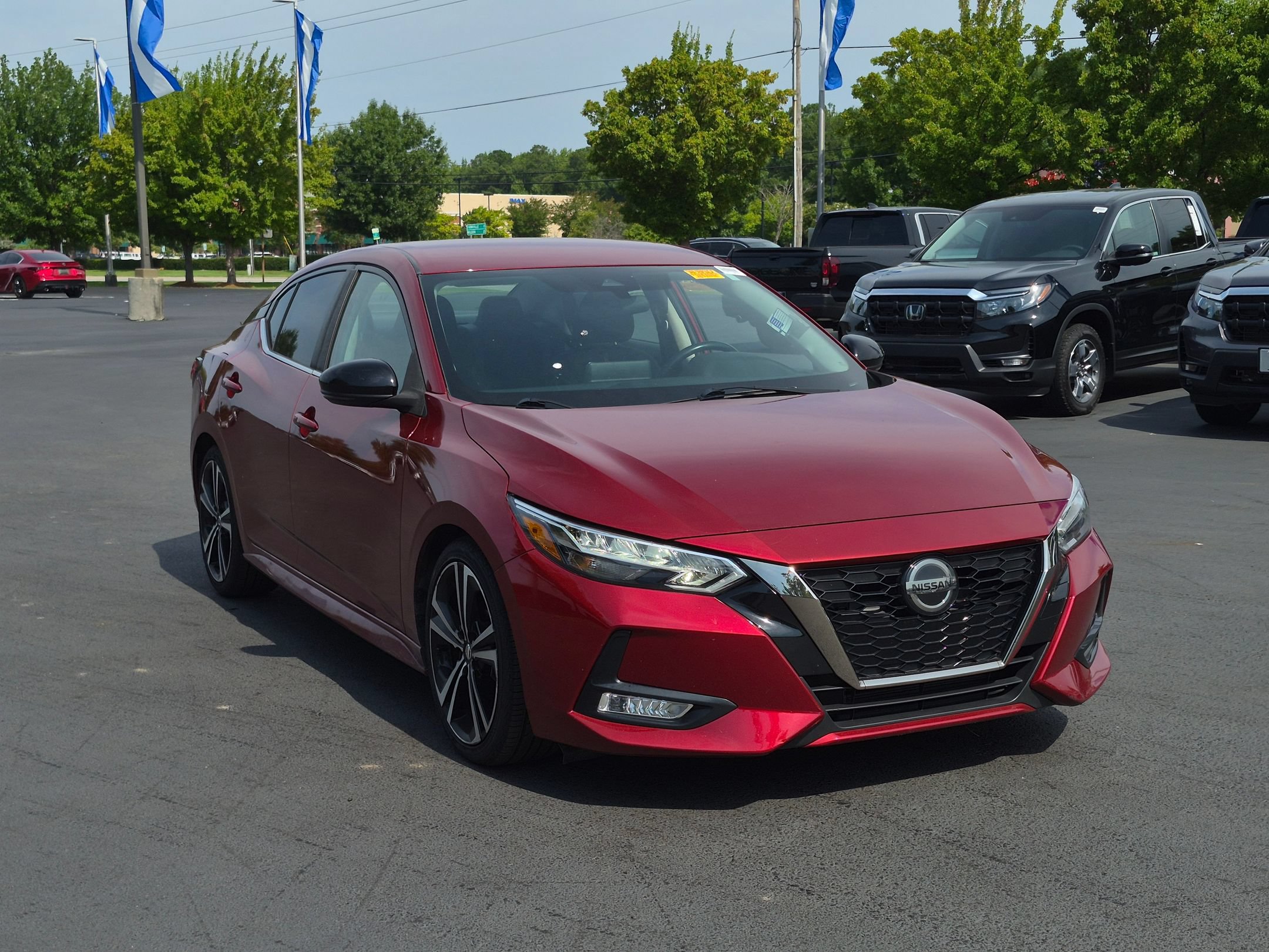 Used 2021 Nissan Sentra SR with VIN 3N1AB8DV5MY291578 for sale in Greenville, NC