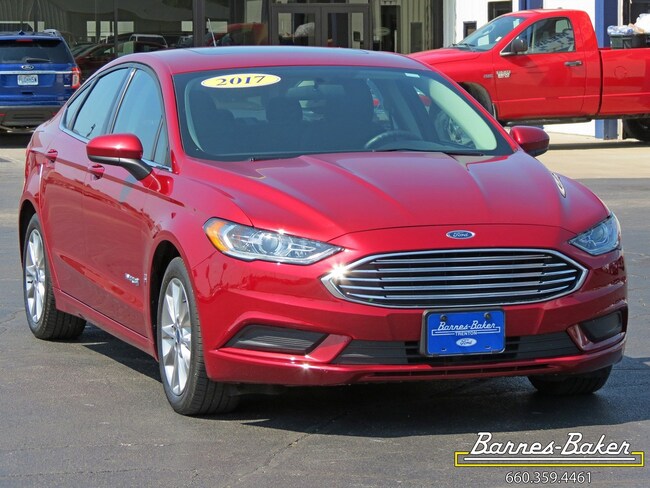 Used 2017 Red Ford Fusion Hybrid For Sale Trenton Mo