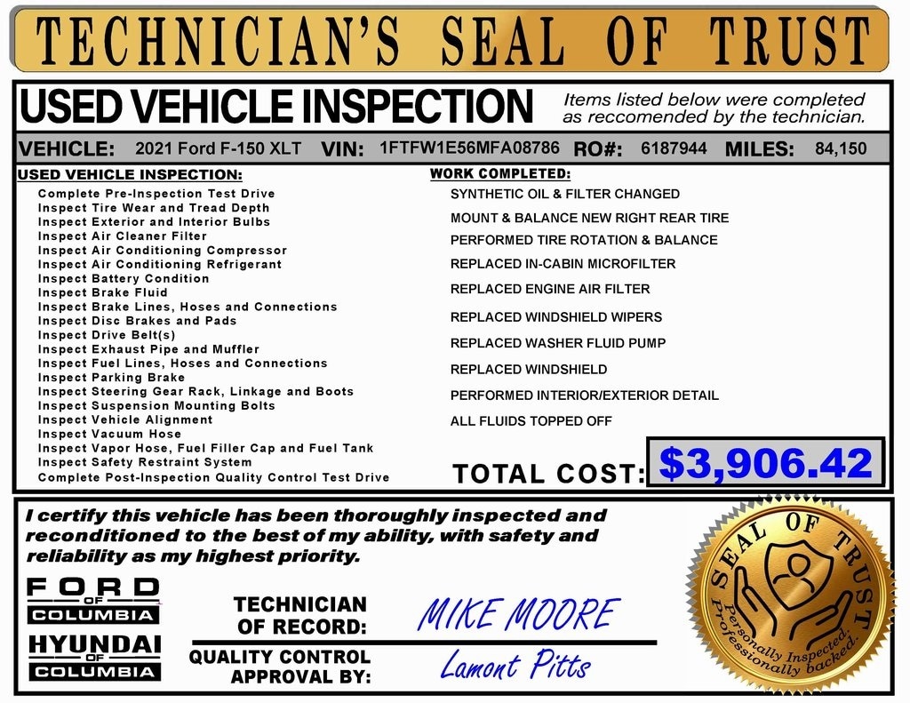 Used 2021 Ford F-150 XLT Truck SuperCrew Cab