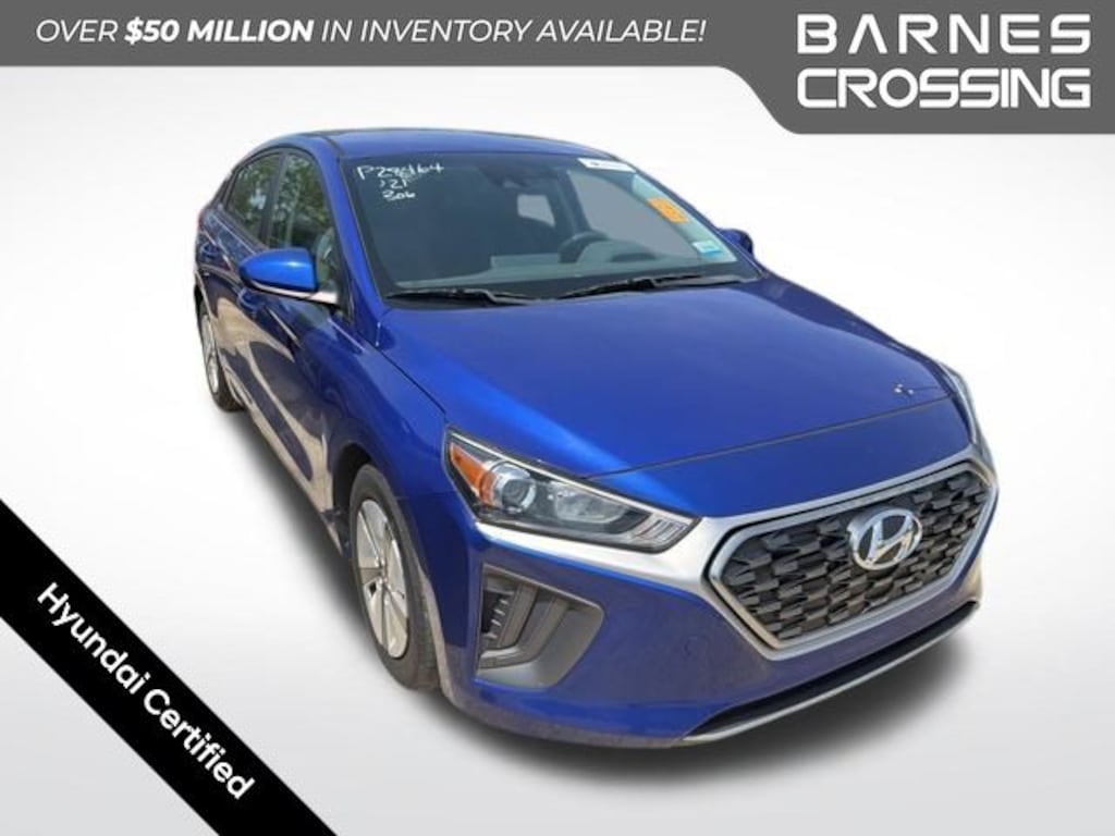 Certified 2021 Hyundai Ioniq Hybrid Blue Hatchback