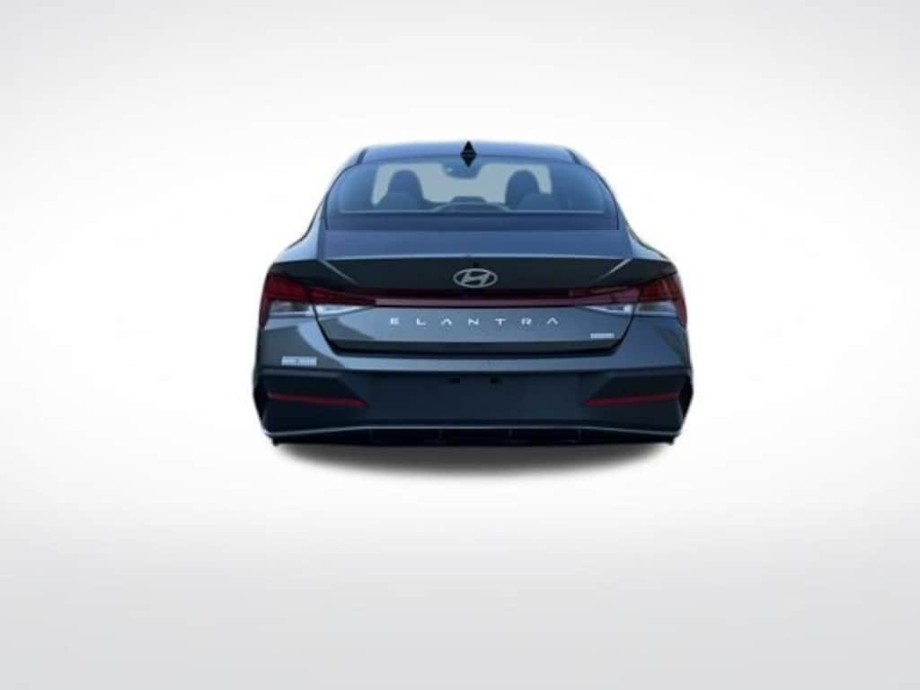 Used 2025 Hyundai Elantra Hybrid Blue Sedan